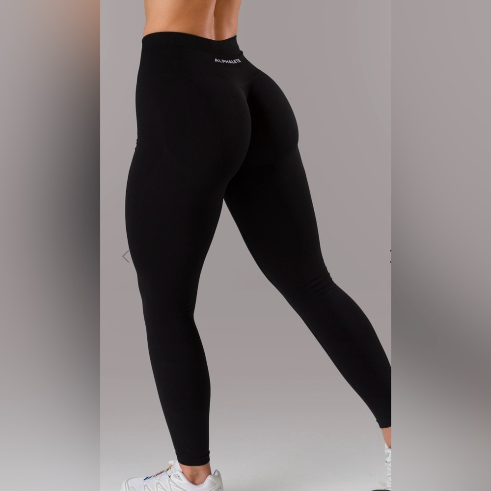 Alphalete Black High-Rise Seamless Leggings